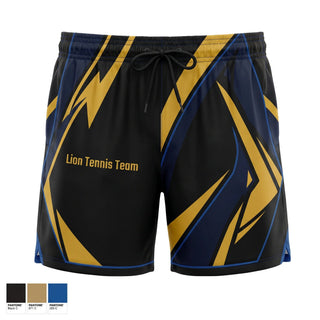 Athletic Shorts With Pockets, Lion Tennis Team, Tennis, Teamtime, Team time, sublimation, custom sports apparel, team uniforms, spirit wear, spiritwear, sports uniforms, custom shirts, team store, custom team store, fundraiser sports, apparel fundraiser