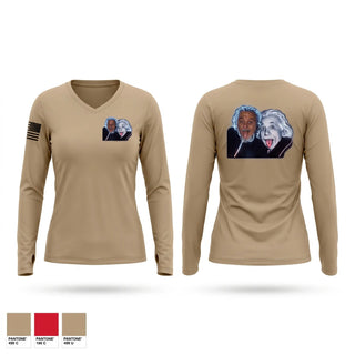 Womens Long Sleeve Vneck Shirt, THE TWO HEADED FISH, Fire Department, Teamtime, Team time, sublimation, custom sports apparel, team uniforms, spirit wear, spiritwear, sports uniforms, custom shirts, team store, custom team store, fundraiser sports, apparel fundraiser