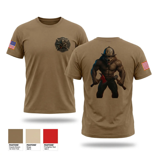 Old School Cotton Feel Shirt, 63rd OD CO Fire Rescue, Army, Teamtime, Team time, sublimation, custom sports apparel, team uniforms, spirit wear, spiritwear, sports uniforms, custom shirts, team store, custom team store, fundraiser sports, apparel fundraiser