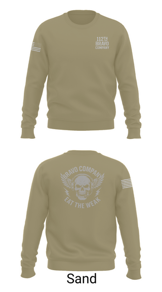 Crew Neck Sweatshirt, 112th Signal Battalion B CO, , Teamtime, Team time, sublimation, custom sports apparel, team uniforms, spirit wear, spiritwear, sports uniforms, custom shirts, team store, custom team store, fundraiser sports, apparel fundraiser