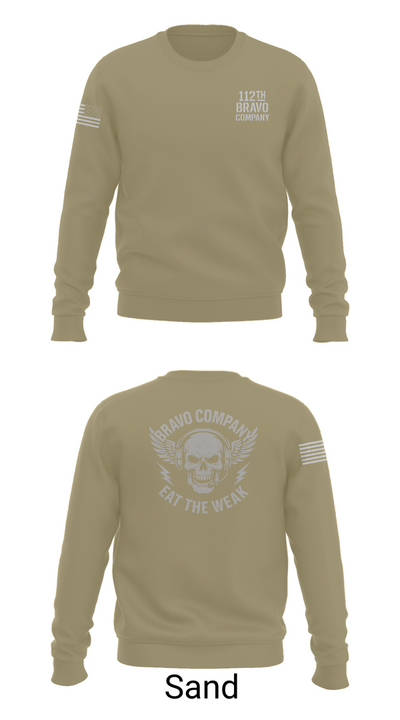 112th Signal Battalion B CO 38281413 Crew Neck Sweatshirt - 85