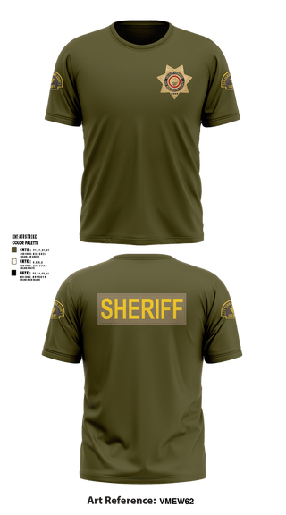 Short Sleeve Performance Shirt, San Bernardino County Sheriffs Department, Police, Teamtime, Team time, sublimation, custom sports apparel, team uniforms, spirit wear, spiritwear, sports uniforms, custom shirts, team store, custom team store, fundraiser sports, apparel fundraiser