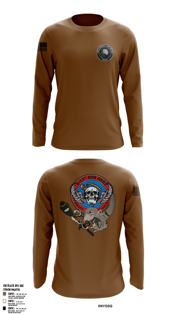 C Co. 2-13th 90946488 Long Sleeve Performance Shirt 1