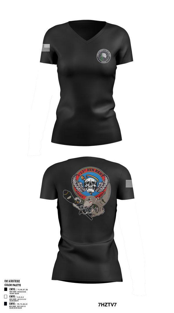 C Co. 2-13th 90946488 Women's Short Sleeve V-neck Shirt - 3