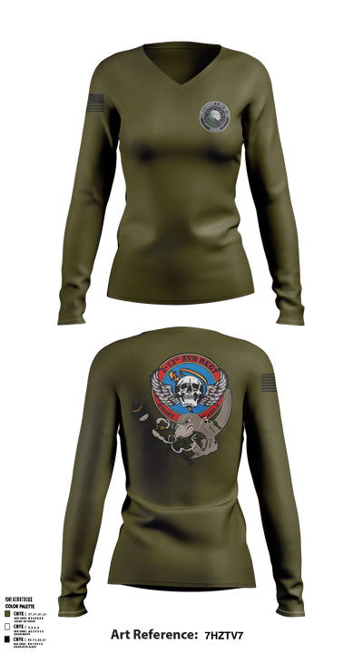 C Co. 2-13th 90946488 Women's Long Sleeve V-neck Shirt - 2