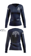 CRIME SUPPRESSION TEAM 46585477 Women's Long Sleeve V-neck Shirt - 10