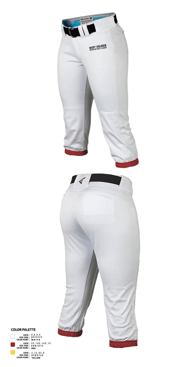West Volusia Senior Softball League 44766656 Baseball Pants - 1