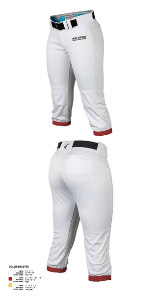 West Volusia Senior Softball League 44766656 Softball Pants - 1
