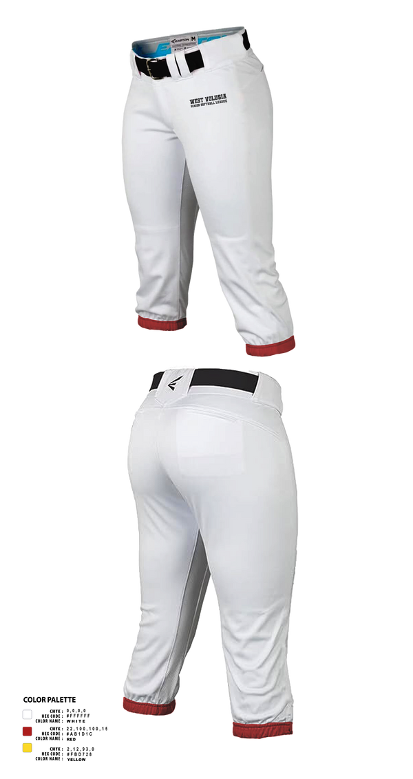 West Volusia Senior Softball League 44766656 Softball Pants - 1