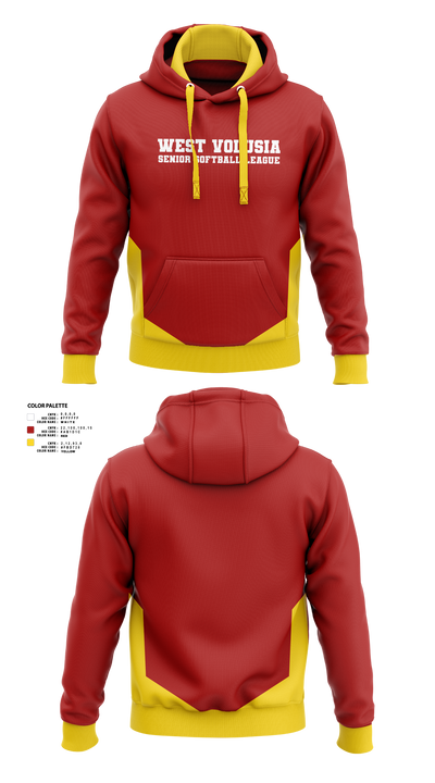 West Volusia Senior Softball League 44766656 Hoodie - 1