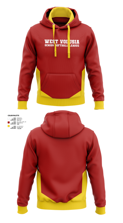 West Volusia Senior Softball League 44766656 Hoodie - 1