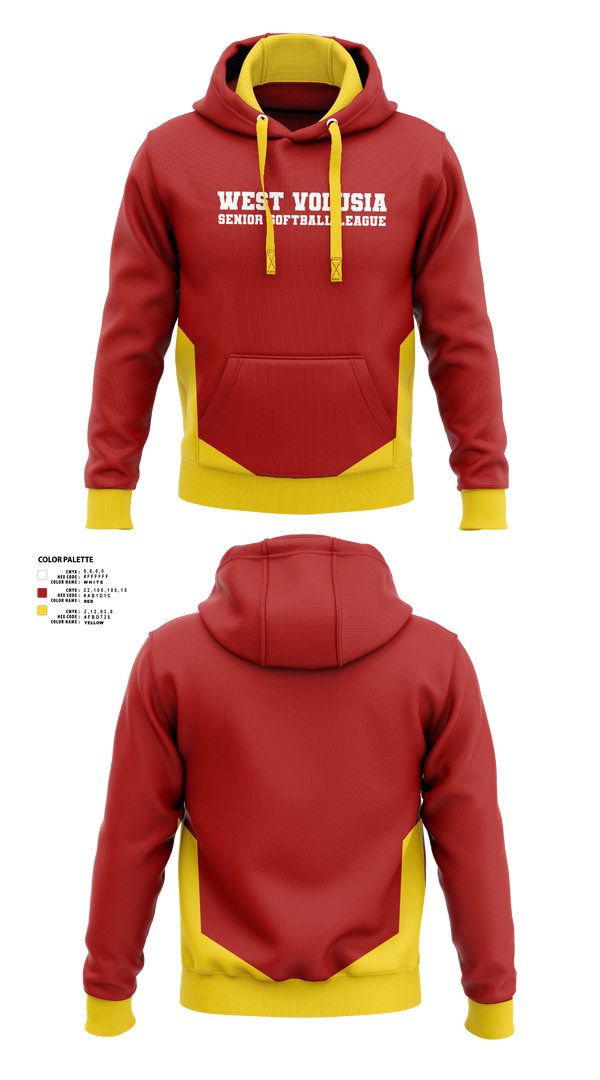 West Volusia Senior Softball League 44766656 Hoodie - 1