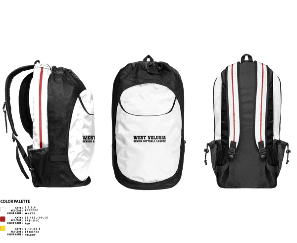 West Volusia Senior Softball League 44766656 Gear Bag - 1