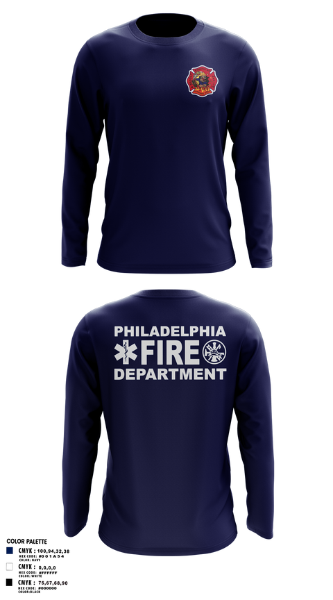 Engine 40 Ladder 4 Medic 19 58015136 Long Sleeve Performance Shirt 101