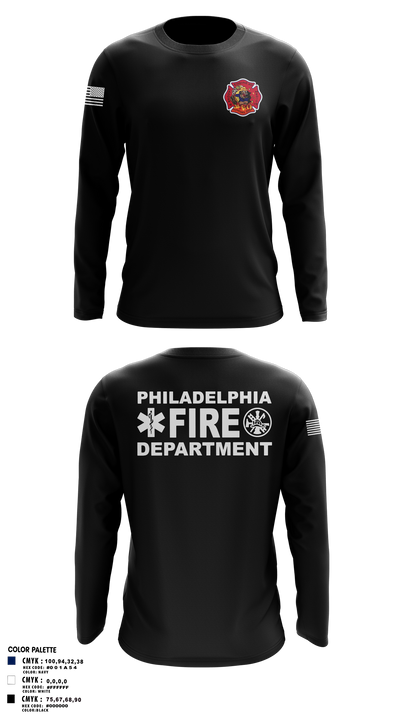 Engine 40 Ladder 4 Medic 19 58015136 Long Sleeve Performance Shirt 102