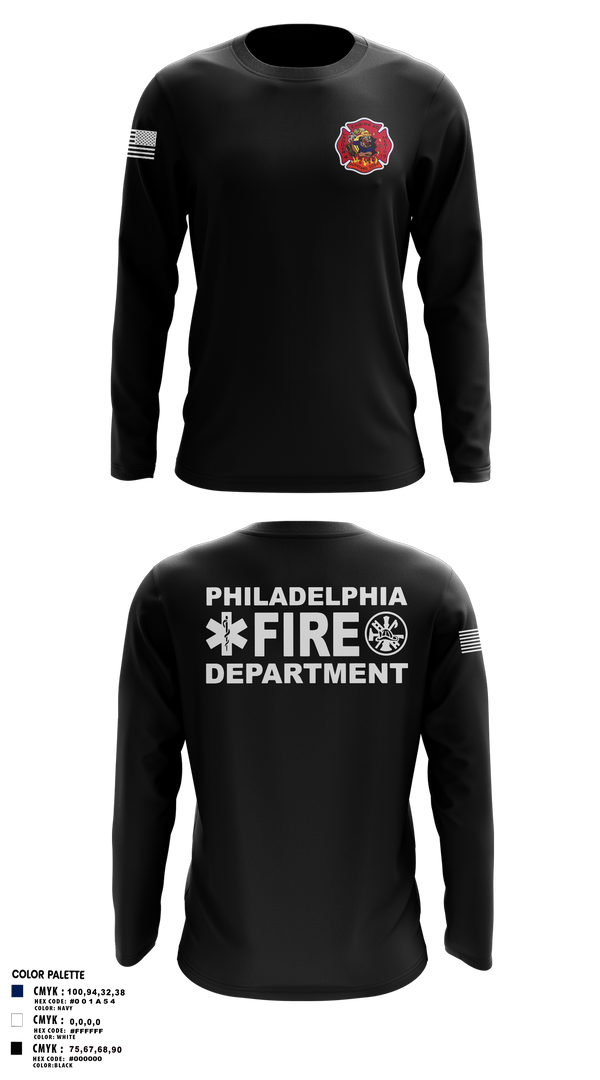 Engine 40 Ladder 4 Medic 19 58015136 Long Sleeve Performance Shirt 102