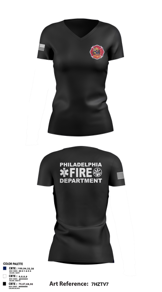 Engine 40 Ladder 4 Medic 19 58015136 Women's Short Sleeve V-neck Shirt - 102