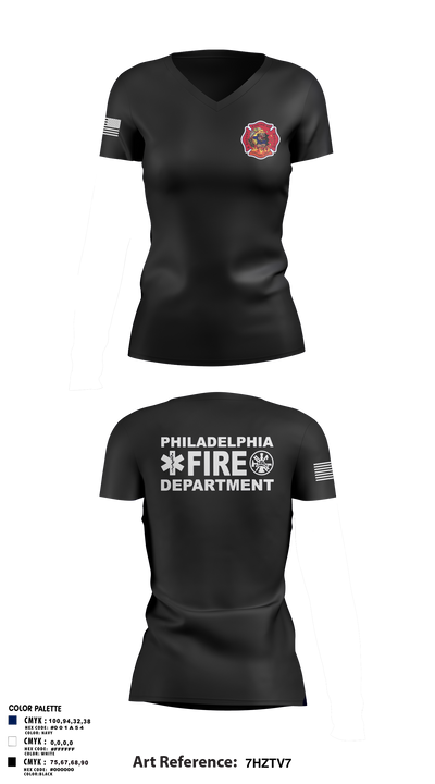 Engine 40 Ladder 4 Medic 19 58015136 Women's Short Sleeve V-neck Shirt - 102