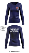 Engine 40 Ladder 4 Medic 19 58015136 Women's Long Sleeve V-neck Shirt - 101