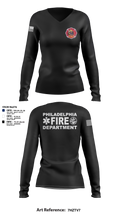 Engine 40 Ladder 4 Medic 19 58015136 Women's Long Sleeve V-neck Shirt - 102