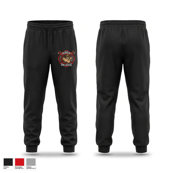 Sweatpants, Oldsmar Fire Rescue, Fire Department, Teamtime, Team time, sublimation, custom sports apparel, team uniforms, spirit wear, spiritwear, sports uniforms, custom shirts, team store, custom team store, fundraiser sports, apparel fundraiser