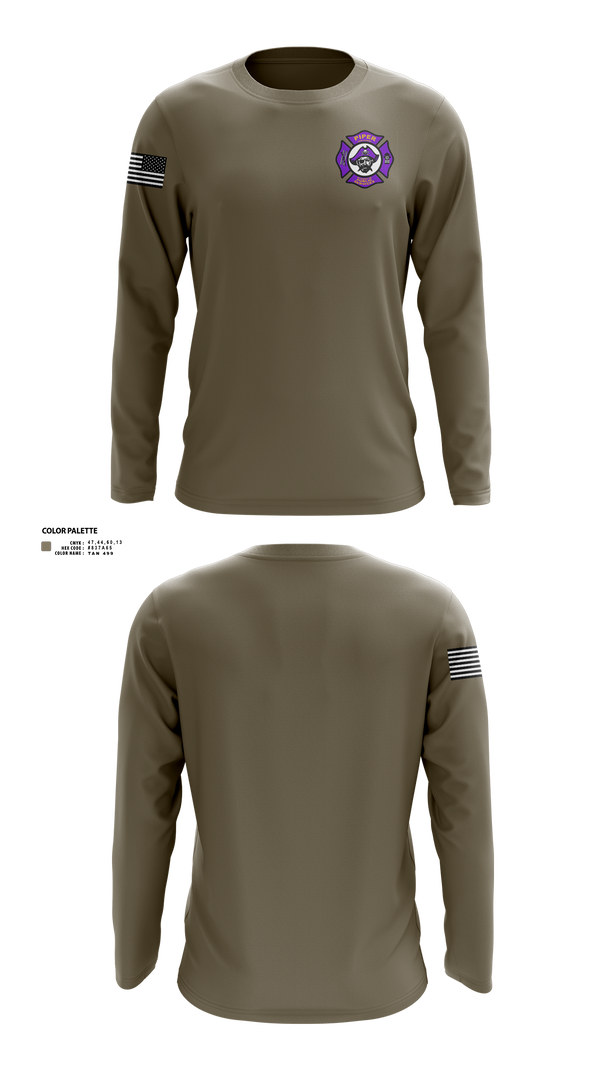 Piper High School Public Services Academy 74445509 Long Sleeve Performance Shirt - 3
