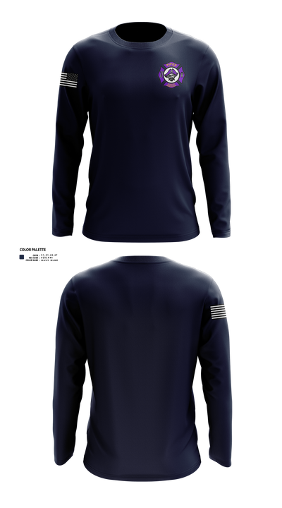 Piper High School Public Services Academy 74445509 Long Sleeve Performance Shirt - 4