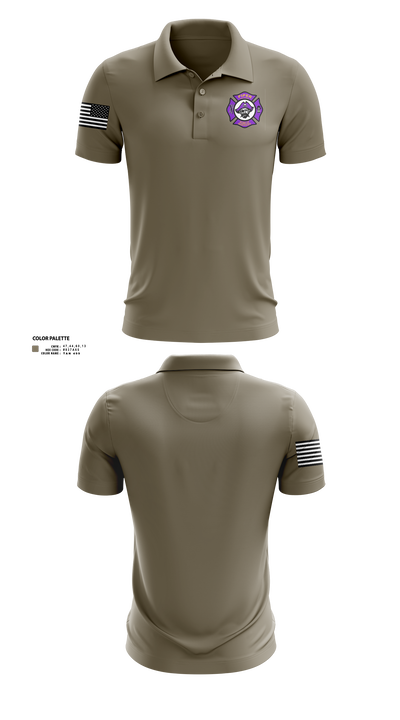 Piper High School Public Services Academy 74445509 Short Sleeve Performance Polo -3