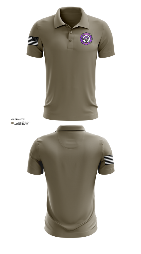 Piper High School Public Services Academy 74445509 Short Sleeve Performance Polo -3