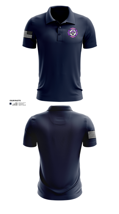 Piper High School Public Services Academy 74445509 Short Sleeve Performance Polo - 4