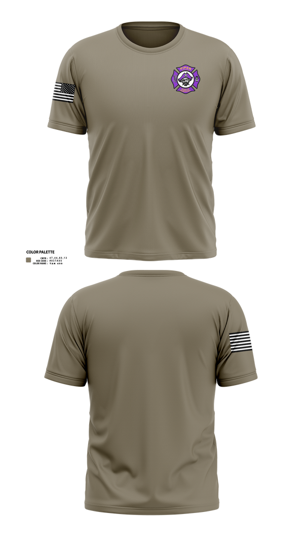 Piper High School Public Services Academy 74445509 Old School Cotton Feel Shirt - 3
