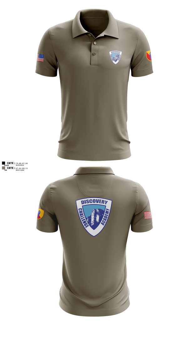 Discovery ChalleNGe Academy 60550316 Short Sleeve Performance Polo - 2