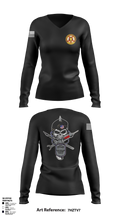 382nd Minimal Care Detachment 80565021 Women's Long Sleeve V-neck Shirt - 2