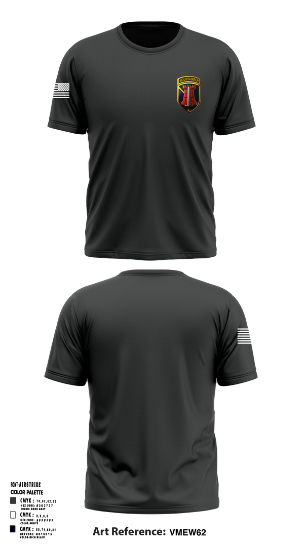 204th MEB Mountaineers 65982822 Short Sleeve Performance Shirt - 2