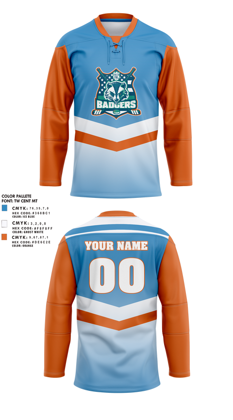 Detroit PAL Hockey 16411768 Hockey Jersey - 6