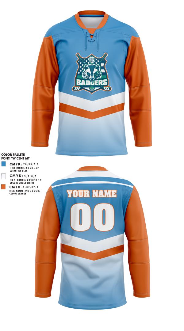 Detroit PAL Hockey 16411768 Hockey Jersey - 6