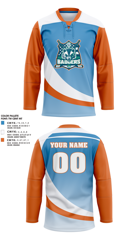 Detroit PAL Hockey 16411768 Hockey Jersey - 2