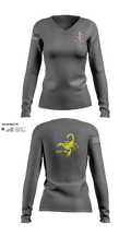 926 PM 83596948 Women's Long Sleeve V-neck Shirt - 3