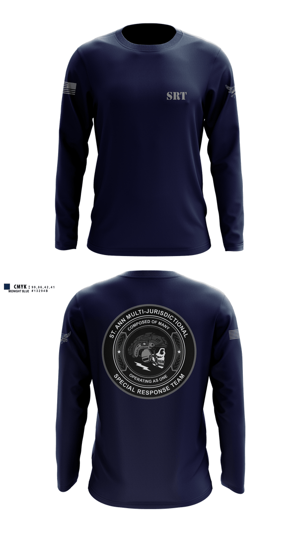 St. Ann SRT 47217904 Long Sleeve Performance Shirt - 1