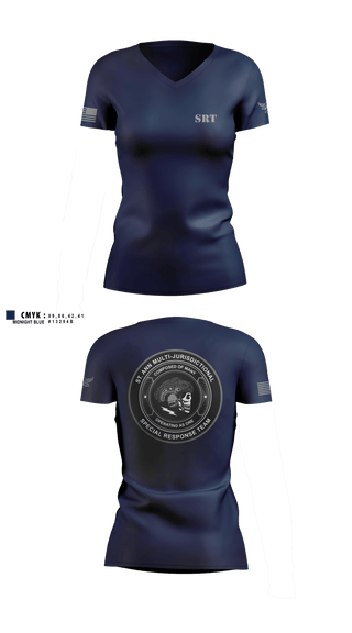 St. Ann SRT 47217904 Women's Short Sleeve V-neck Shirt - 1
