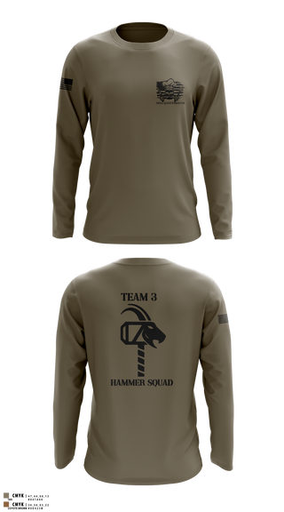 900th QUARTERMASTER 12047177 Long Sleeve Performance Shirt 12