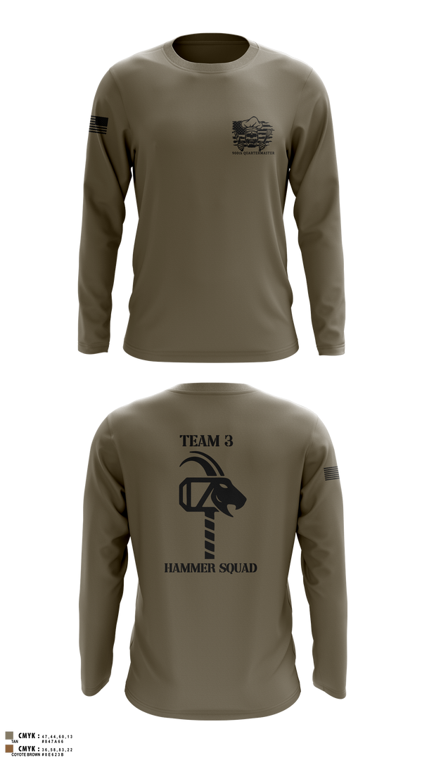 900th QUARTERMASTER 12047177 Long Sleeve Performance Shirt 12