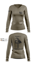 900th QUARTERMASTER 12047177 Women's Long Sleeve V-neck Shirt - 12