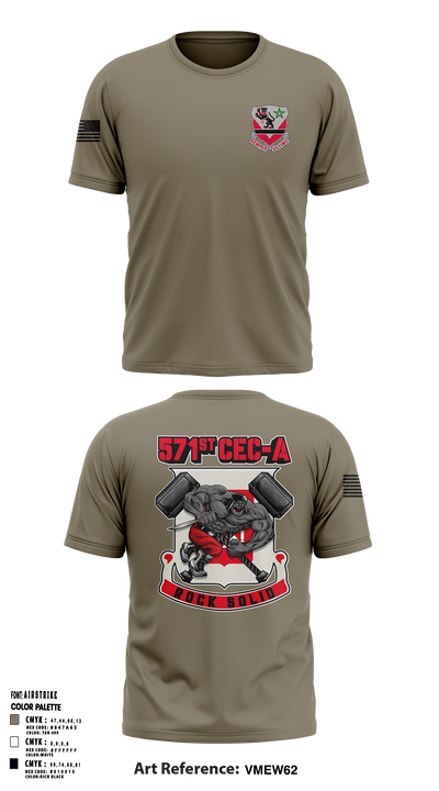 16th BEB 571st Company 8962391 Short Sleeve Performance Shirt - 2