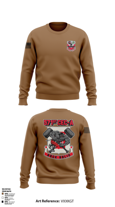 16th BEB 571st Company 8962391 Crew Neck Sweatshirt - 1