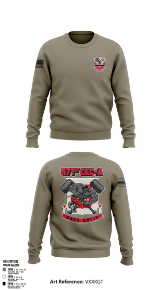 16th BEB 571st Company 8962391 Crew Neck Sweatshirt - 2