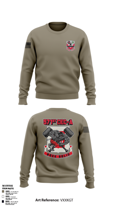 16th BEB 571st Company 8962391 Crew Neck Sweatshirt - 2