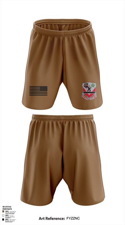 16th BEB 571st Company 8962391 Athletic Shorts With Pockets -1