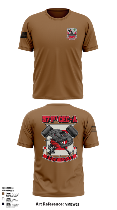 16th BEB 571st Company 8962391 Old School Cotton Feel Shirt - 1