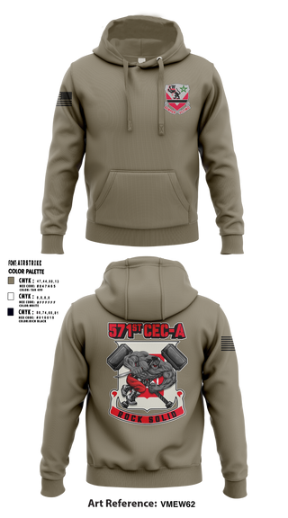16th BEB 571st Company 8962391 Hoodie - 2